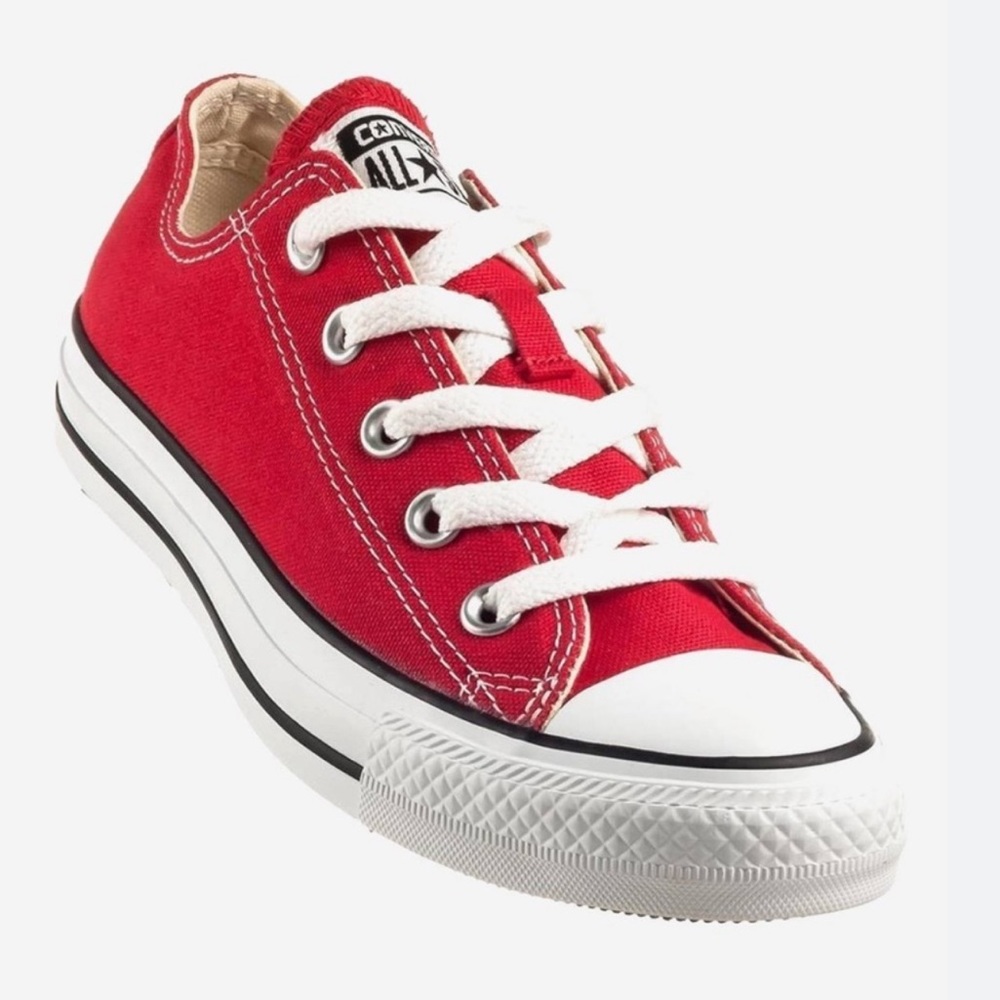 Converse Chuck Taylor All Star Red Low Top Sneakers Classified Iconic Style